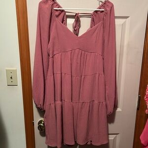Altar'd State Dusty Rose Strappy Dress